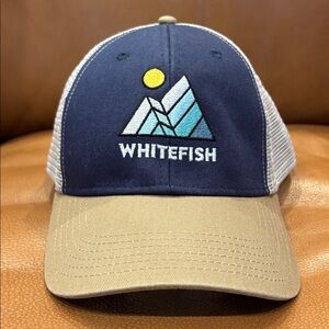Locale Whitefish Hat Blue Mesh Back SnapBack